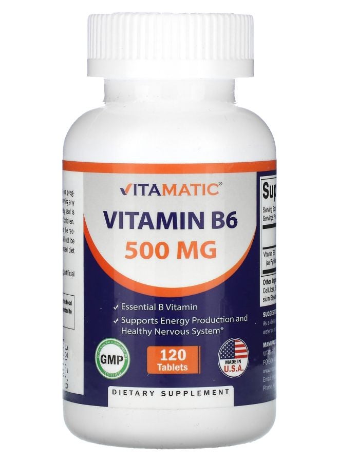 Vitamatic Vitamin B6 500 mg 120 Tablets