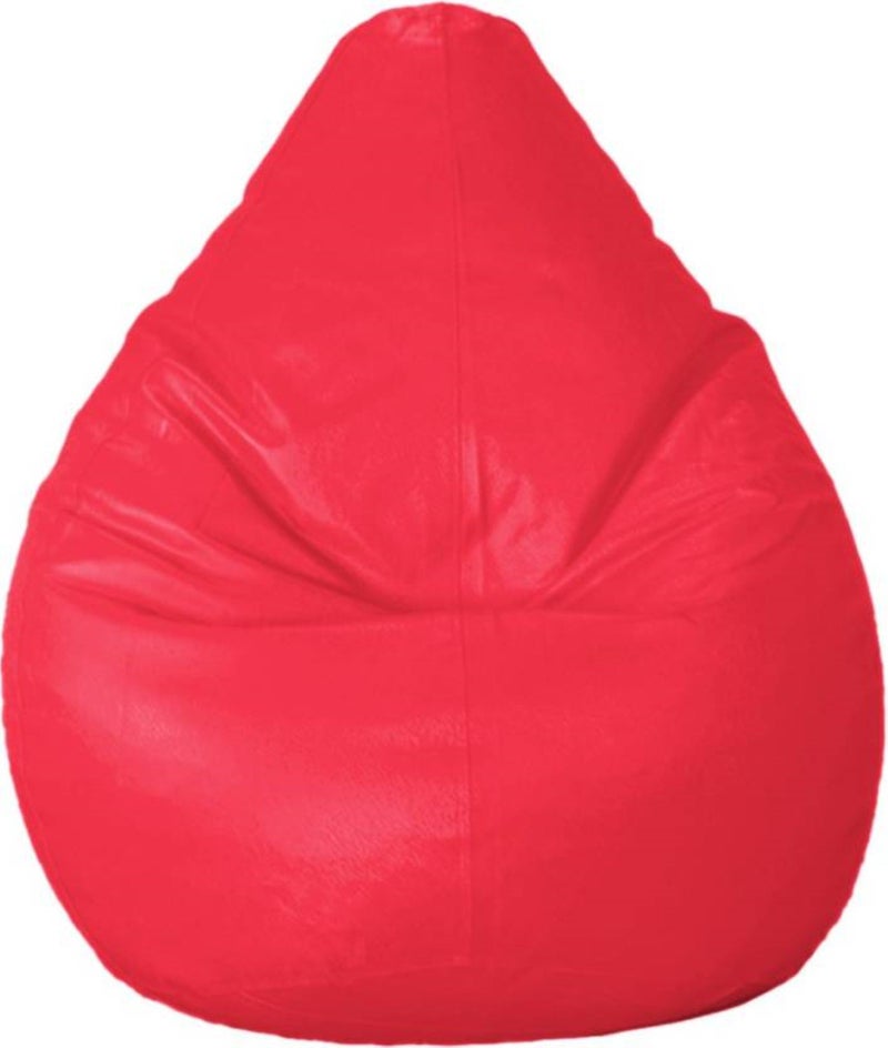 caddyFull | Leather Bean Bag Without Beans | Leatherette Bean Bag Cover XXXL Jumbo Size for Indoor Living Room Gamer (Pink) - Image 1