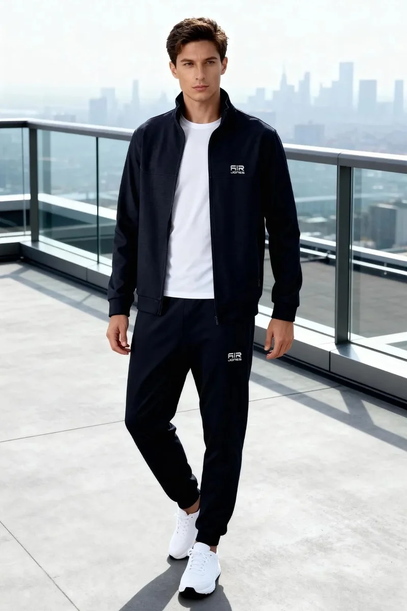تومي لايف TOMMY Men's Fleece Sweatshirt And Pants Set