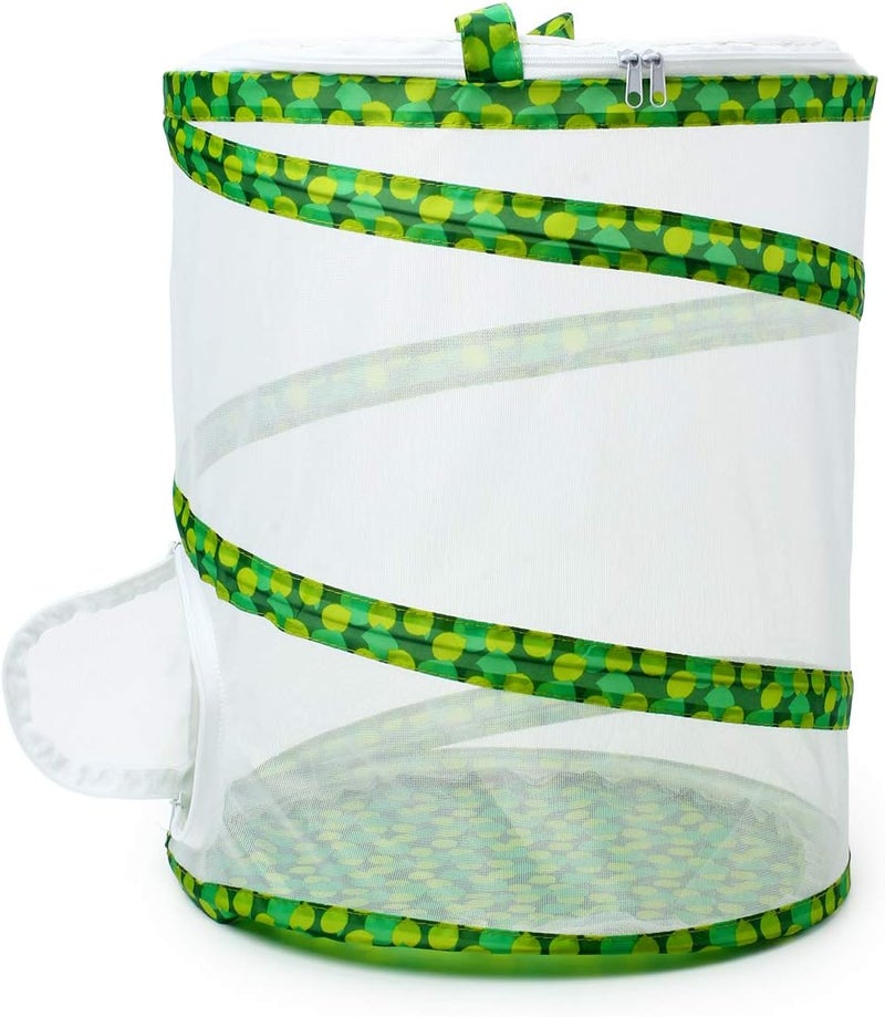 RESTCLOUD Insect and Butterfly Habitat Cage Terrarium Pop-up 12" x 14" Tall - Image 2
