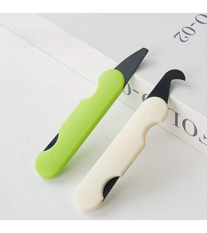 2 Pack Serrated Double Headed Box Cutter Manual Retractable ABS Handle Portable Safe Utility - Image 1