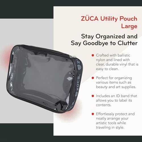 ZUCA Pro & Sport Bag Accessory: Large Artist Utility MakeUp Pouch - Durable, Spacious Cosmetic Storage Solution For Travel & Professional Use - Image 2