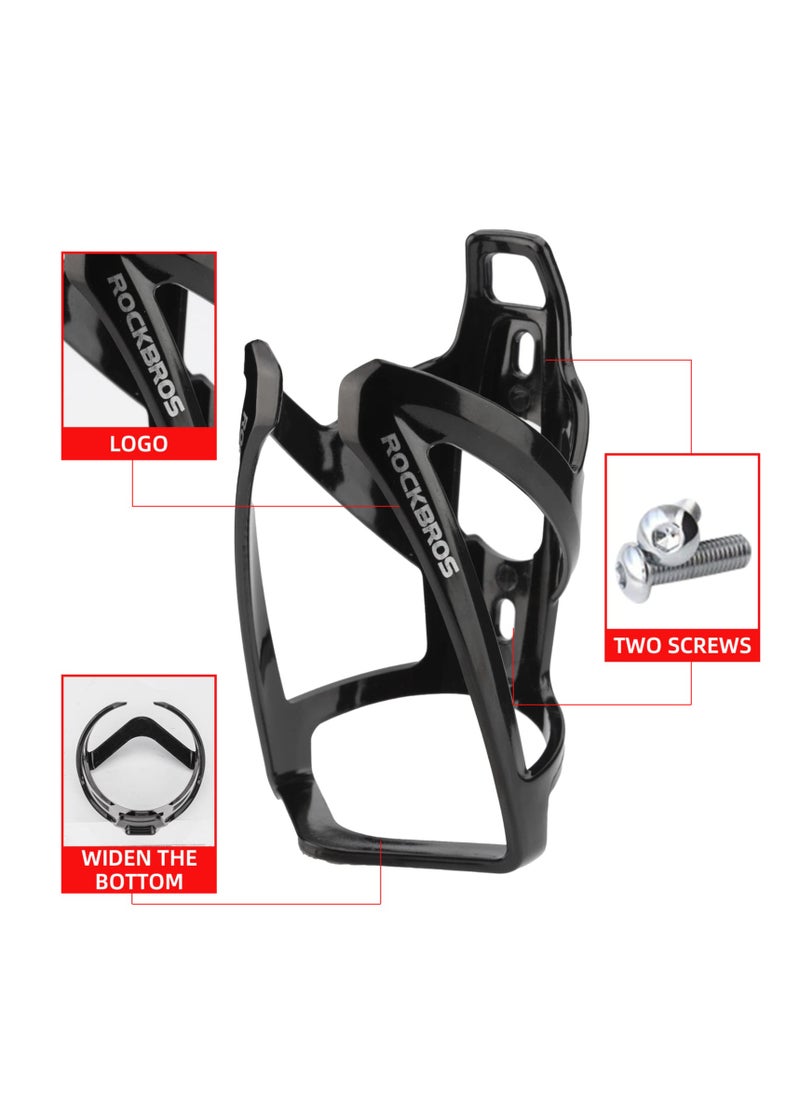 Cuken - Durable Bike Water Bottle Holder Ultra-Light with Screws Tool, Universal Cup Holder Rack for MTB Road (Black） - Image 1