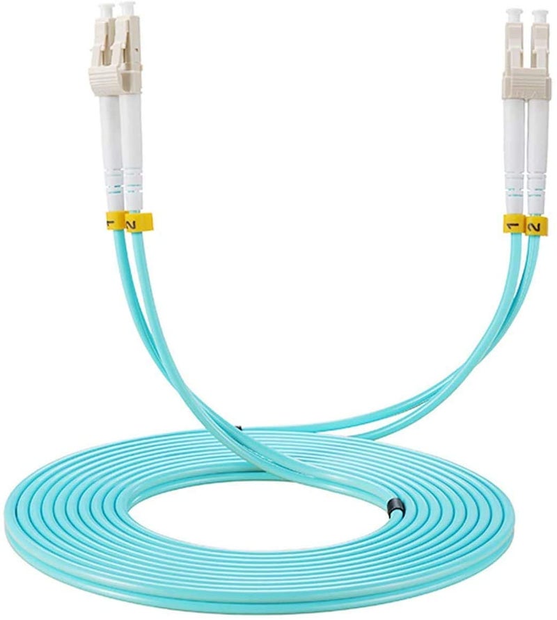 Elfcam® - 1m Fibre Optic Cable LC/UPC to LC/UPC Multimode Duplex 50/125um OM3 LSZH(1M) - Image 1
