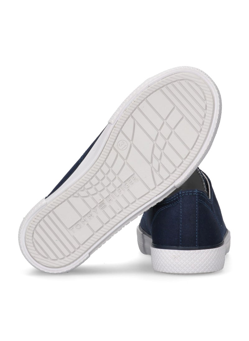 TOMMY HILFIGER - Kids Lace Up Low Top Sneakers - Image 1