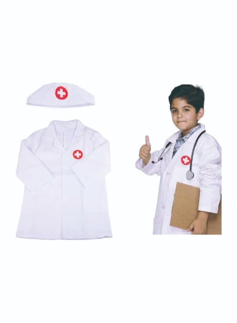 Kids Doctor Dress Up Costume Set for Boys and Girls Ages 3 to 7 White Role Play Outfit Birthday Party - Image 3