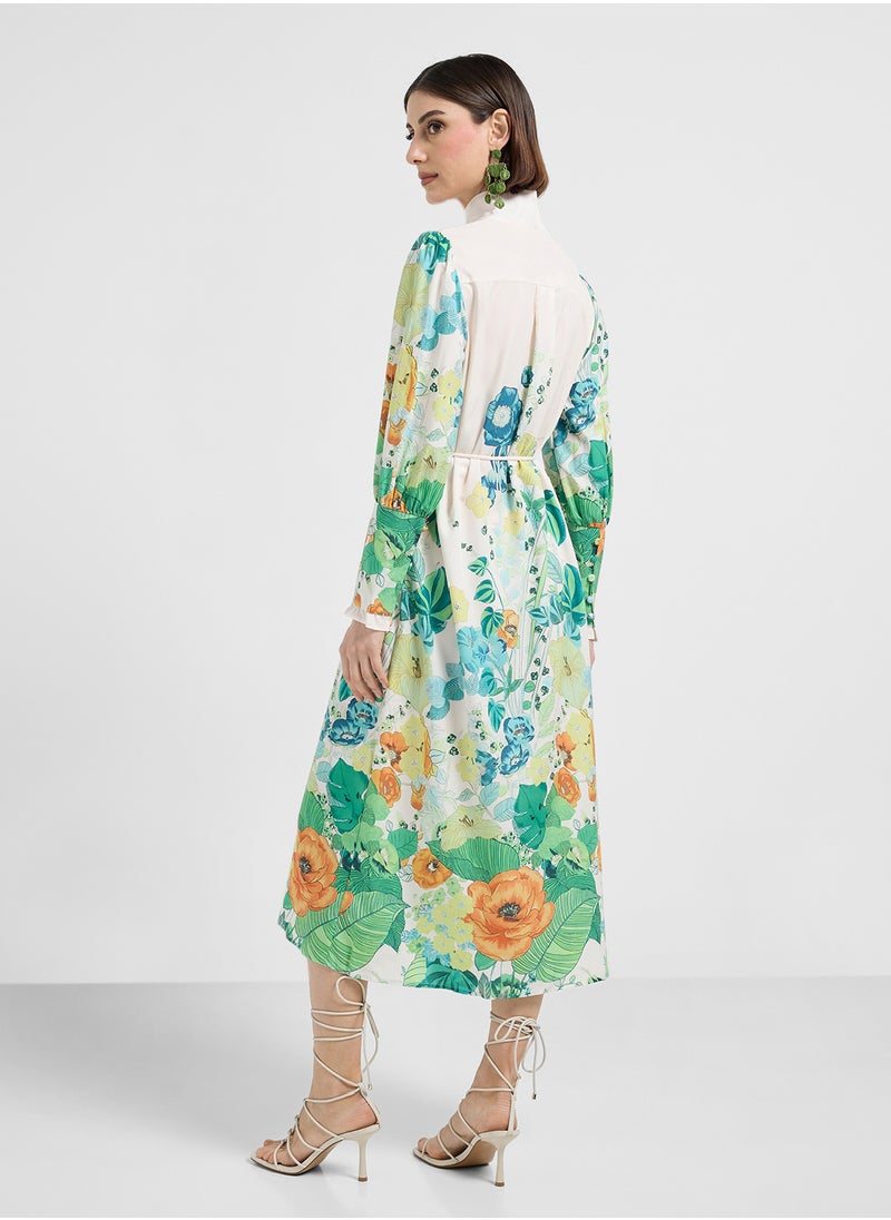 ELLA - Floral Print Dress - Image 1