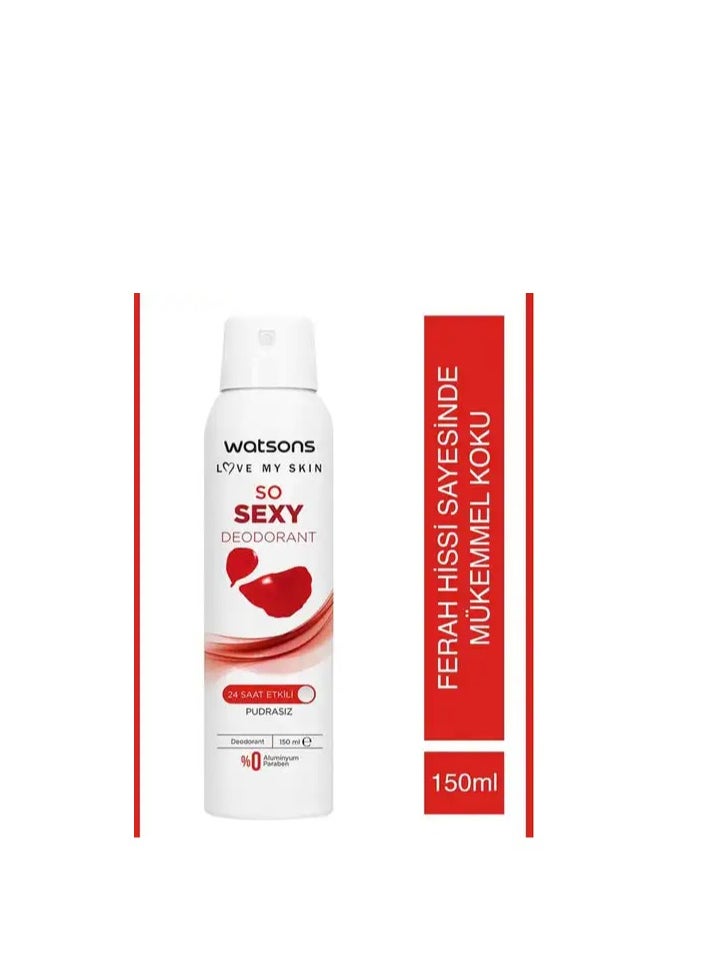 Watsons So Sexy Deodorant 24 Hour Effective Spray 150 ml  - Image 3