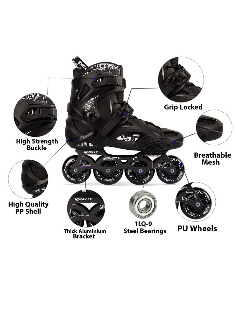 OVERS Professional Inline Skates Shoes with High Speed non break Single Row Skating Shoes for Men Women and Youth - Image 4