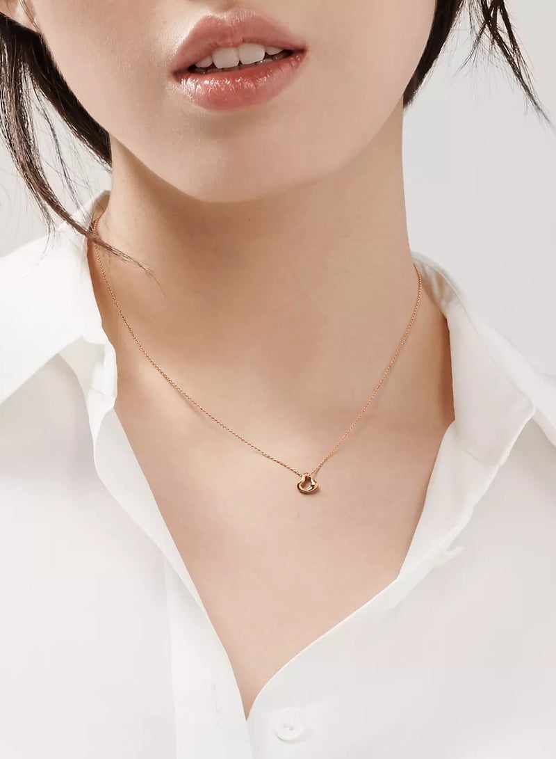 تيفاني اند كو قلادة تيفاني القلب المفتوح باللون الذهبي الوردي - Image 2