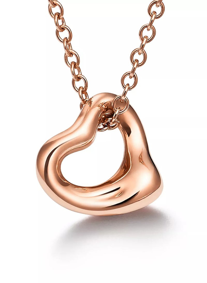 تيفاني اند كو قلادة تيفاني القلب المفتوح باللون الذهبي الوردي - Image 3