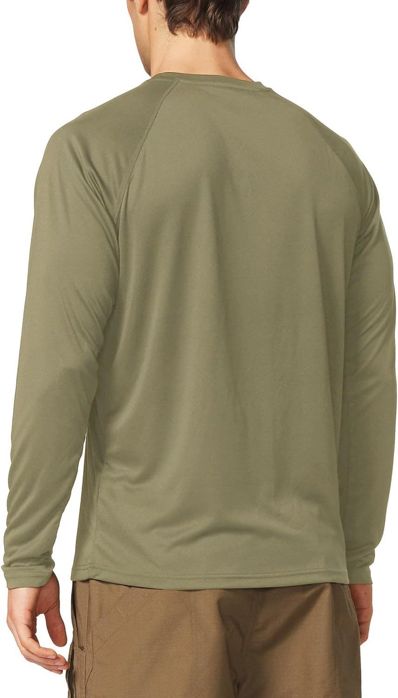 Baleaf Men's Sun Protection Shirts UV SPF UPF 50+ Long Sleeve Rash Guard Fishing Running Quick Dry Lightweight - Image 2