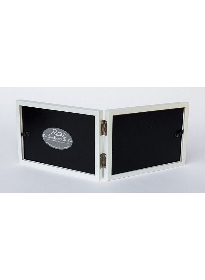 The Grandparent Gift Co. First Great Grandchild Picture Frame White Double Hinged Tabletop Photo Frame Holds 4"X6" Pictures Or Ultrasounds Includes Beautiful Sentiment/Poem And Accented White Ribbon (Great Grandchild)  - Image 5