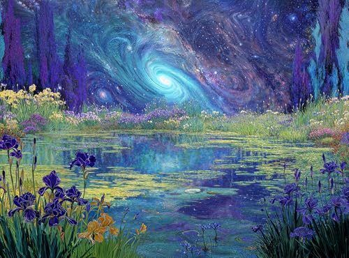 Cross & Glory Cross Glory Milky Way Rising 1000 Piece Jigsaw Puzzle for Adults Surreal Cosmic Artwork Puzzle Challenging Puzzle for Adults EcoFriendly Materials for Space Enthusiasts - Image 1