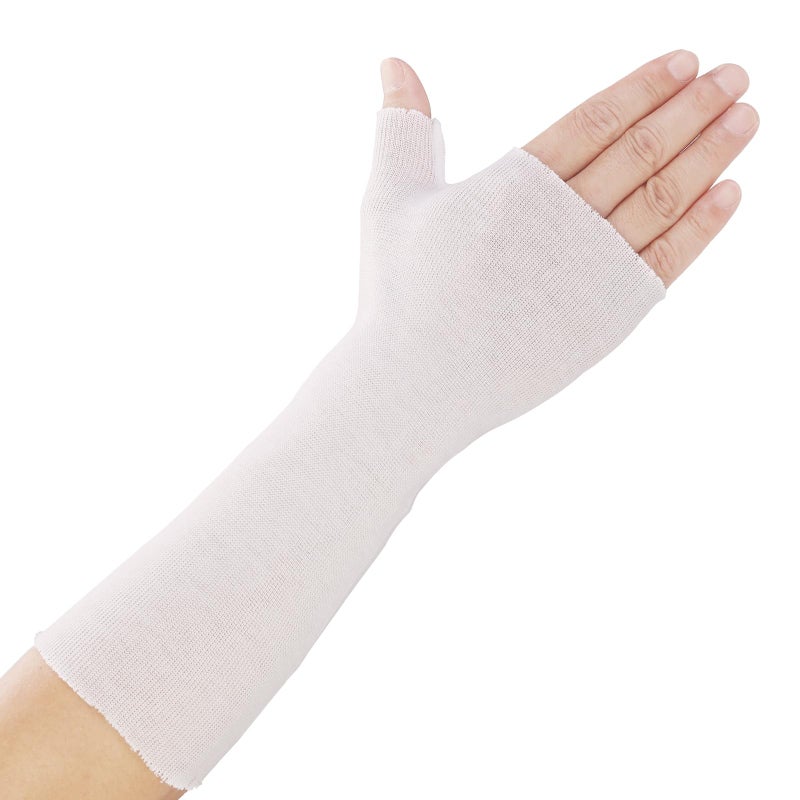 Willcom Hand Socks for Splint Pack of 10 Wrist and Thumb Spica Wrap LinerArm Cast Cover Cotton Stockinette Sleeve for Under Brace for Women MenSmall3x106 inch