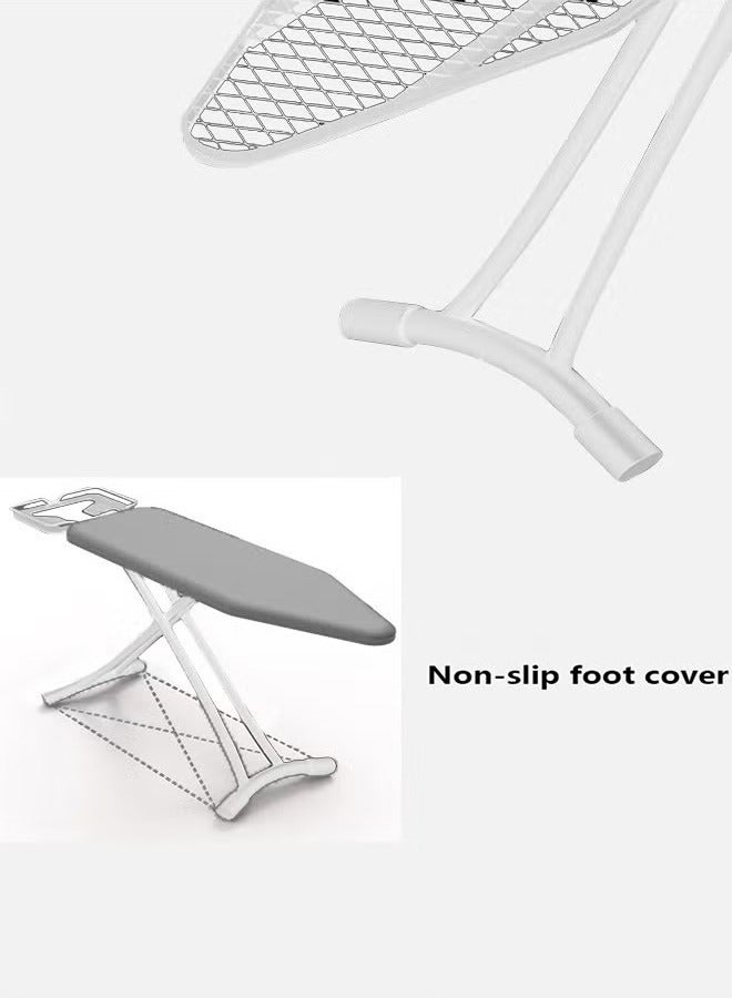 Ironing Board Heat Resistant Cover Ironing Board Non-Slip Folding Adjustable Height (31 * 86 * 110CM) Gray，White  - Image 2