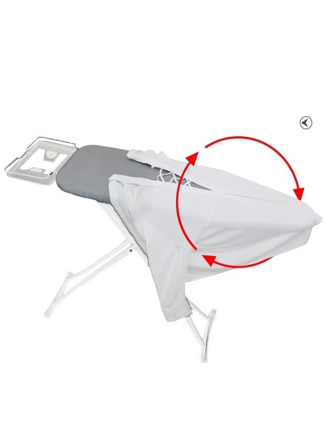 Ironing Board Heat Resistant Cover Ironing Board Non-Slip Folding Adjustable Height (31 * 86 * 110CM) Gray，White  - Image 3
