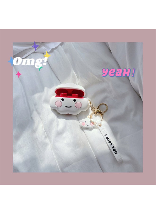 Generic Suitable For Cute Cloud Magic Sound Earphone Set Beats Studio Buds Protection Soft Shell A Generation Of Hair-Color:Lovely Clouds-Model:beats Studio Buds  - Image 2