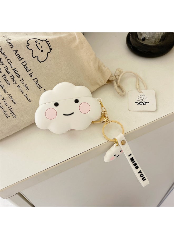 Generic Suitable For Cute Cloud Magic Sound Earphone Set Beats Studio Buds Protection Soft Shell A Generation Of Hair-Color:Lovely Clouds-Model:beats Studio Buds  - Image 4