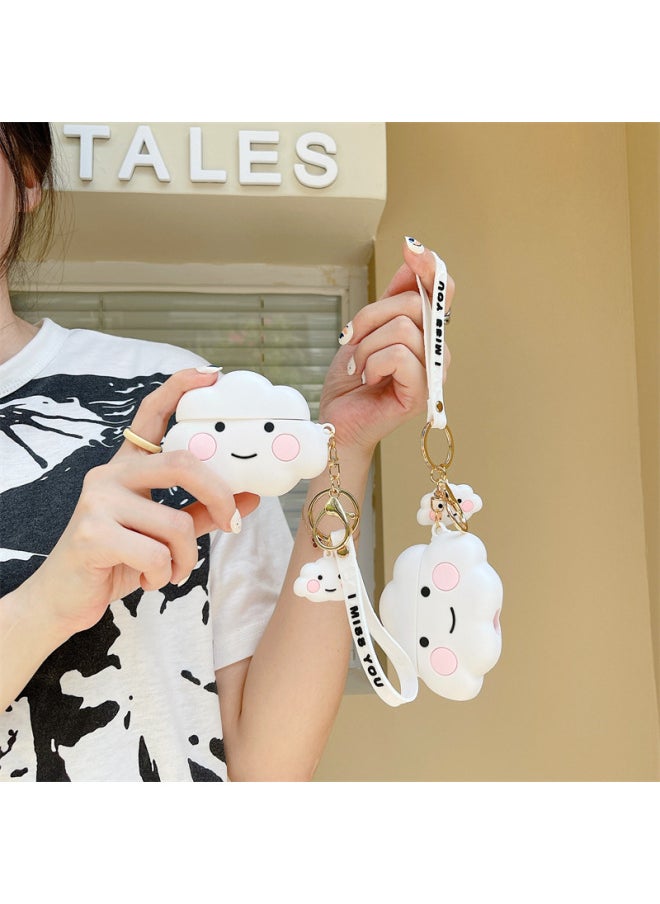 Generic Suitable For Cute Cloud Magic Sound Earphone Set Beats Studio Buds Protection Soft Shell A Generation Of Hair-Color:Lovely Clouds-Model:beats Studio Buds  - Image 3