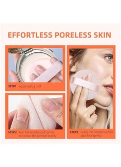 MIRFA 10 Pieces Soft Washable Face Powder and Cosmetic Round Puffs  - Image 5