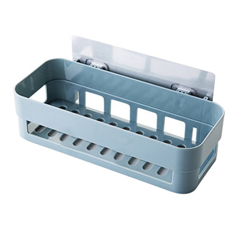 Bathroom Toilet Shelf Kitchen Storage Box Organizer Basket Toiletries Storage Rack Wall Mounted (Light ) - Image 5