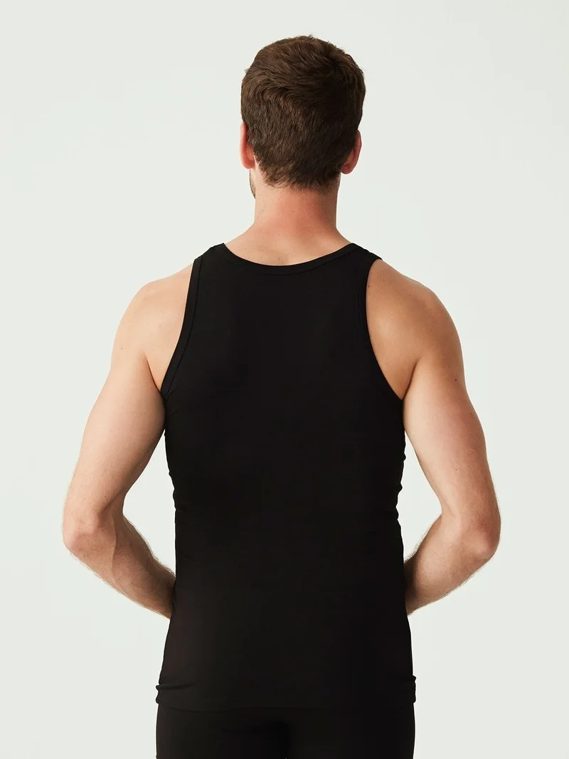 U.S. Polo Assn. BASE. Polo Assn. Men's Black 2-Piece Undershirt 80189