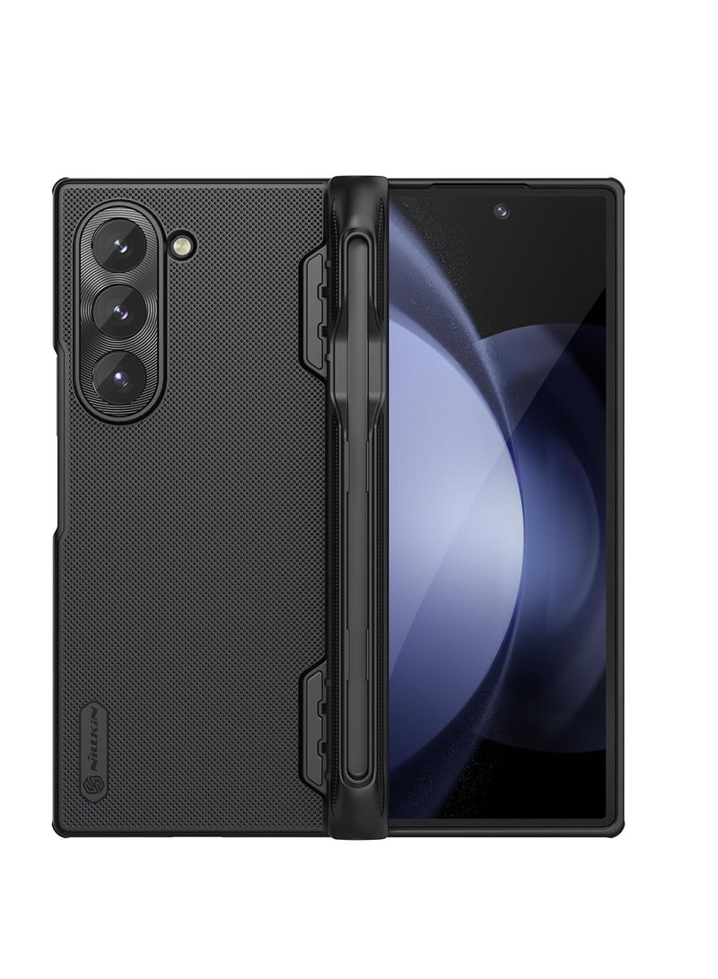 نيلكين Nillkin Super Frosted Shield Fold Series Cover Case Designed For Samsung Galaxy Z Fold 6 5G - Black - Image 1