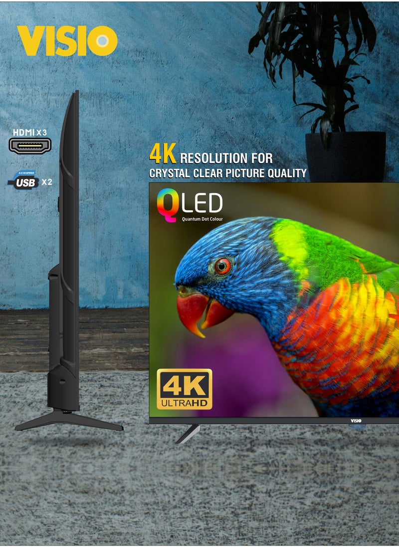 Visio - VISIO 70 INCH QLED 4K WebOS TV | Frameless Design | Dolby Digital Sound | Built-in Receiver | Magic Voice Remote | 70VHSwebOS - Image 1