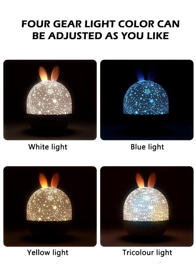 جهاز عرض النجوم الليلي للأطفال، جهاز عرض ضوء ليلي للأطفال مع مؤقت تلقائي قابل للتعتيم لديكور غرفة النوم، ضوء ليلي قابل لإعادة الشحن للأطفال الصغار للأولاد والبنات، هدية للأطفال، ضوء ليلي للأطفال - Image 5