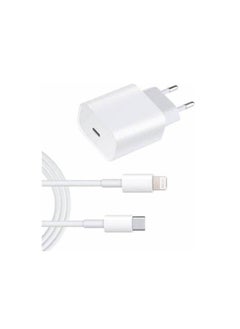 20W USB-C Power Adapter With Lightning To USB-C Cable