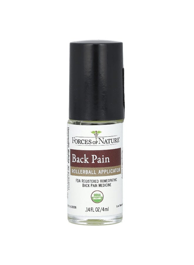 FORCES OF NATURE Forces of Nature, Back Pain, Organic Plant Medicine, 0.14 fl oz (4 ml) - Image 3