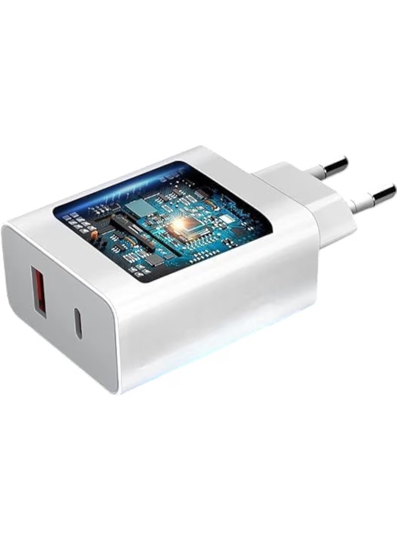 67W Type-C Super Fast Charger compatible with xiaomi devices, White - Image 2