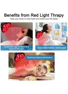 Ru syanl 18 LED Beads Red Light Therapy Bulb for Body and Face with 660nm Red and 850nm Near-Infrared Combo Wavelength Infrared Light Therapy Lamp Device for Skin Care and Pain Relief with Lamp Holder  - Image 2