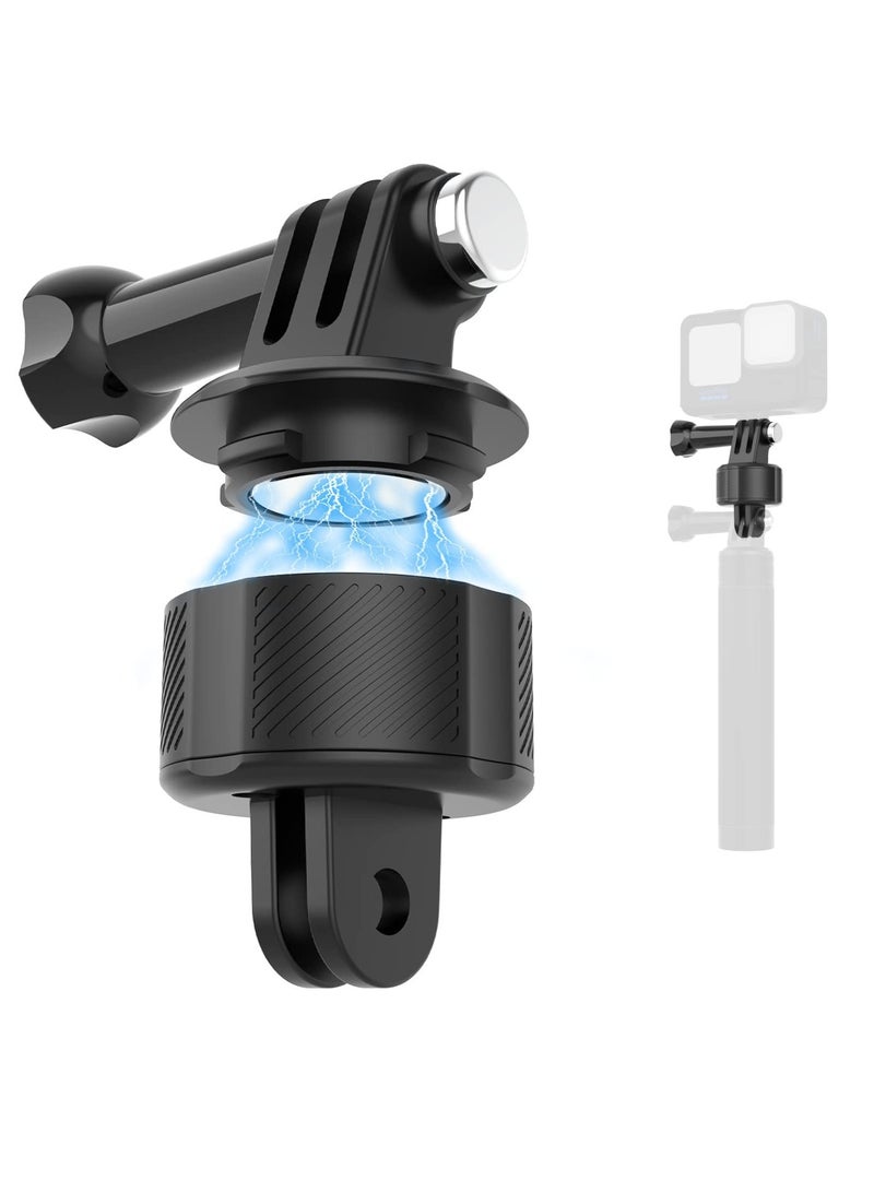 SOLARAE Magnetic Accessories for GoPro, Quick Release Base for Bike, Selfie Stick, Monopod, Tripod Mount, Compatible with GoPro Hero 12 11 10 Black, Akaso, Insta, DJI and More, Magnetic Accessories - Image 1