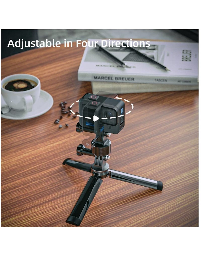 SOLARAE Magnetic Accessories for GoPro, Quick Release Base for Bike, Selfie Stick, Monopod, Tripod Mount, Compatible with GoPro Hero 12 11 10 Black, Akaso, Insta, DJI and More, Magnetic Accessories - Image 2