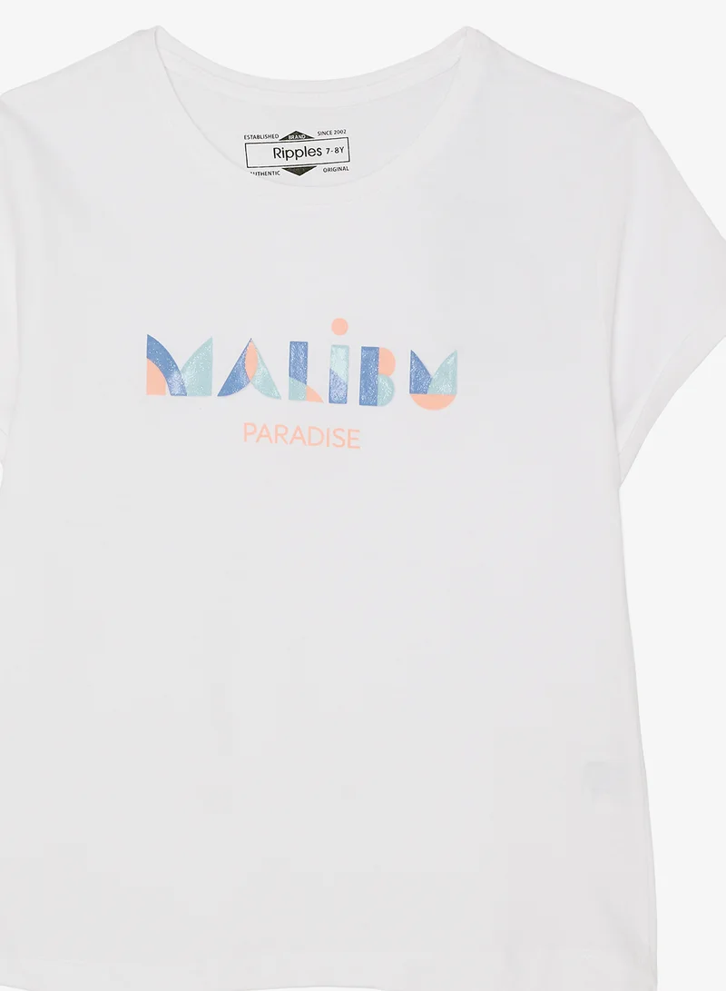 ريبلز مع نمشي Girls Regular Fit Tee