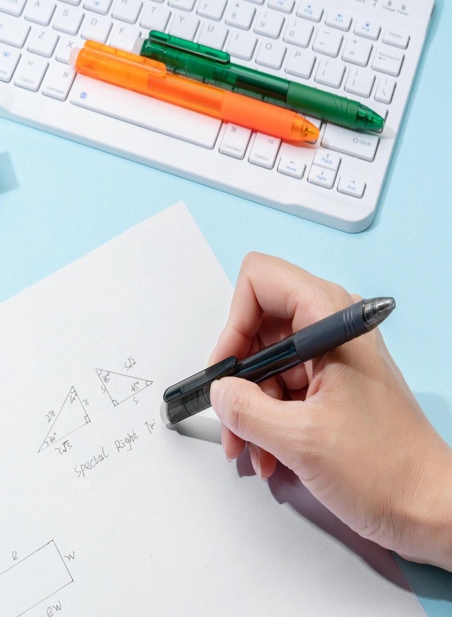 WINK Erasable Retractable Gel Pens - Twist-Write Fine Point Pen Soft Grip 0.5mm 8ct Multi Color Aesthetic Barrel for Journaling Smooth Writing Quick-dry No Bleed（MultiColor） - Image 3