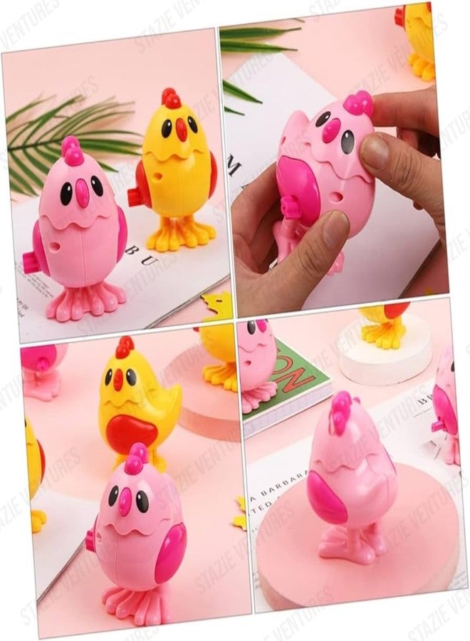 STAZIE| Wind Up Cartoon Style Jumping Chickens Educational Clockwork Chick Toys for Child Girl Boy (Random Color) - Image 5