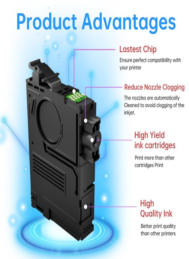 LEMERO Remanufactured 220 220XL Ink Cartridge Replacement for 220 XL 220XL T220XL for Workforce WF-2760 WF-2750 WF-2630 WF-2650 WF-2660 XP-320 XP-420 Printer, 4 Pack - Image 4