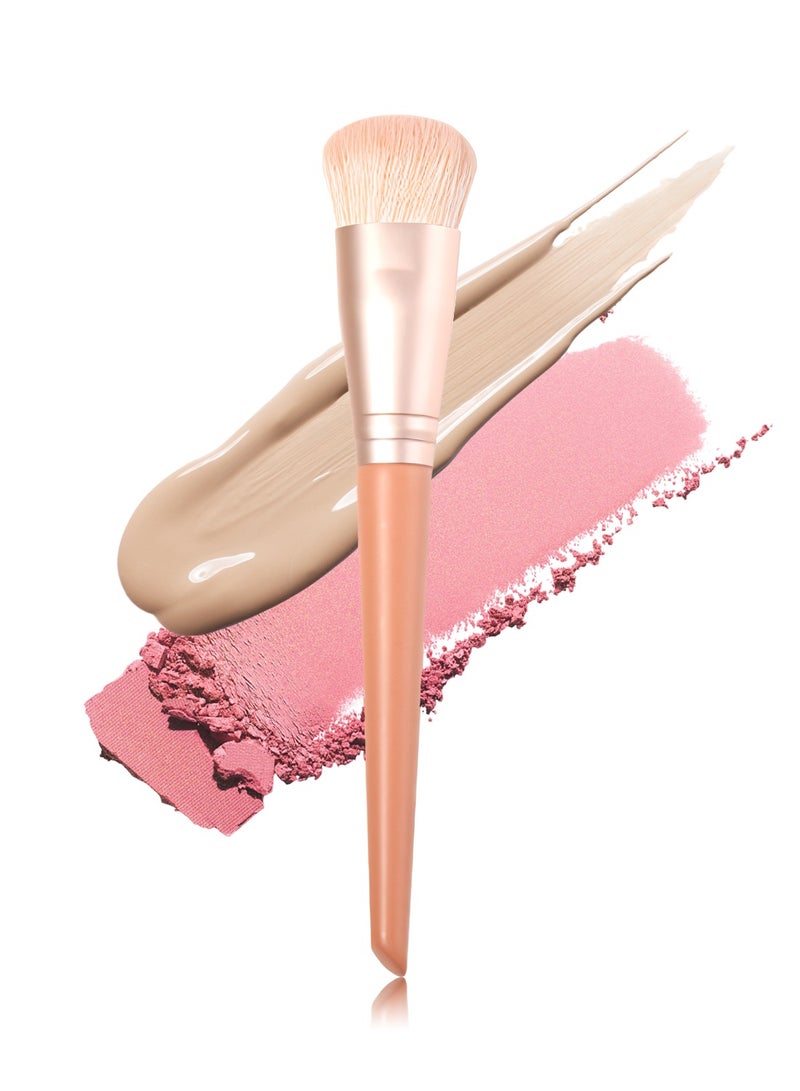 OCHEAL Foundation Brush for Liquid Makeup, Self Tanner Brush Flat Top Kabuki Professional Makeup Brushes Blending Mineral Powder Buffing Stippling Makeup Tools - Image 1