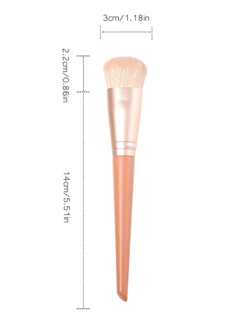OCHEAL Foundation Brush for Liquid Makeup, Self Tanner Brush Flat Top Kabuki Professional Makeup Brushes Blending Mineral Powder Buffing Stippling Makeup Tools - Image 5