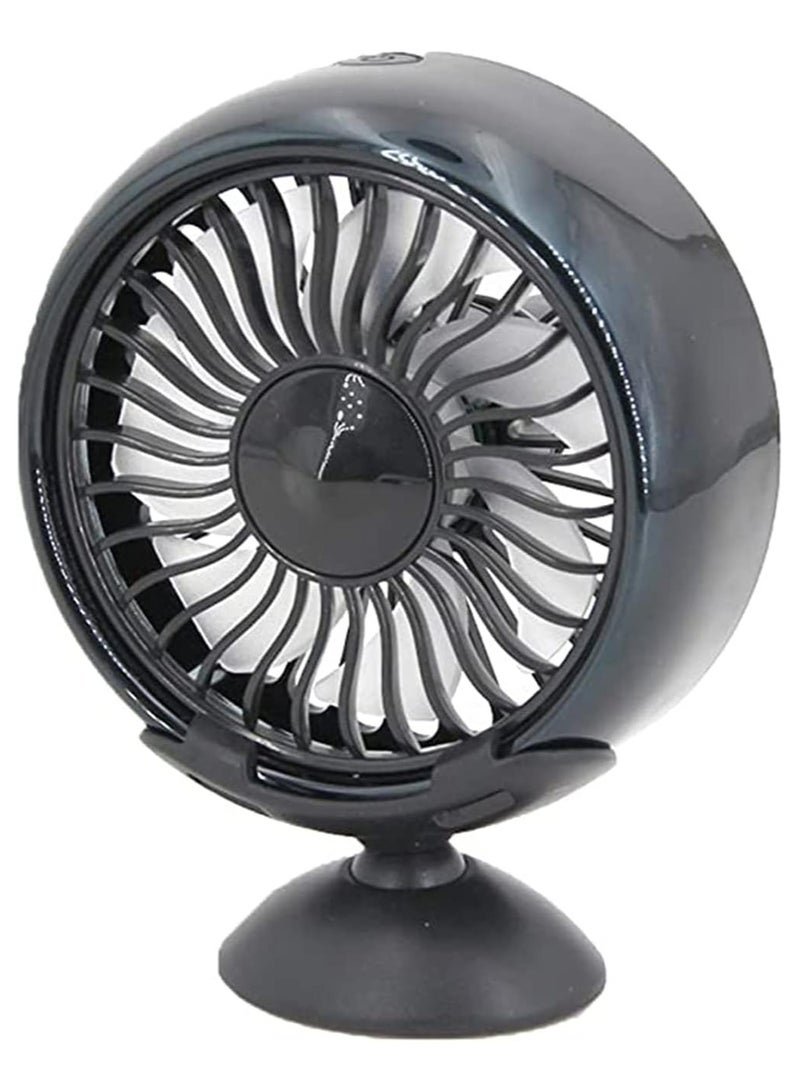 Mini USB Desk Portable Fan, 3 Speed Fan Control Fan with Atmosphere Light Air Outlet Type and Vertical Fans, Personal Quiet Electric Fan, for Car Home Office Camping - Image 1