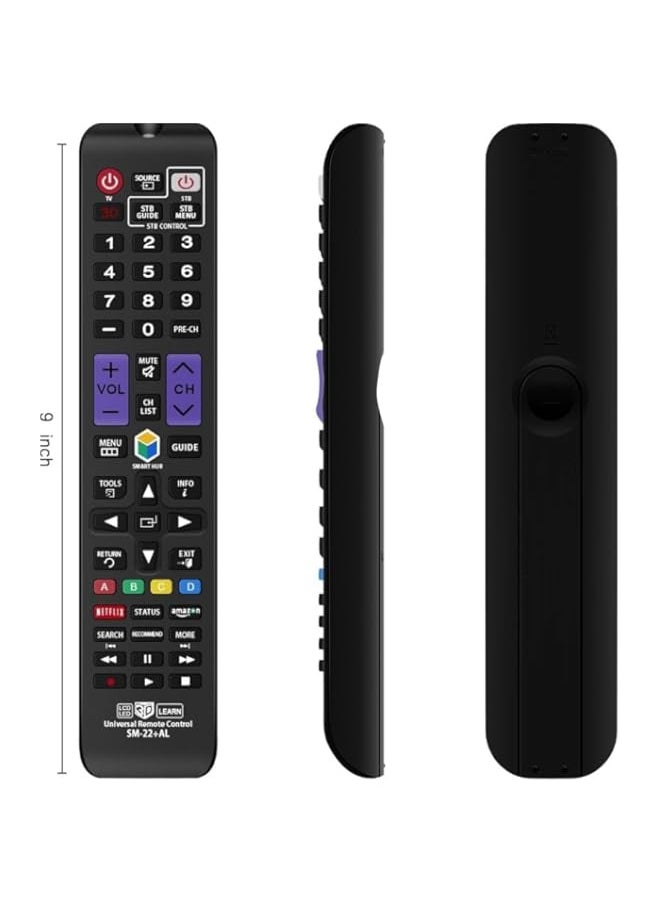 Universal Remote Control Compatible Replacement for Samsung TV/ 3D/ LCD/LED/HDTV/Smart TV, AA59-00666A BN59-01178W BN59-01199F AA59-00638A AA59-00637A AA59-00594A AA59-00600A