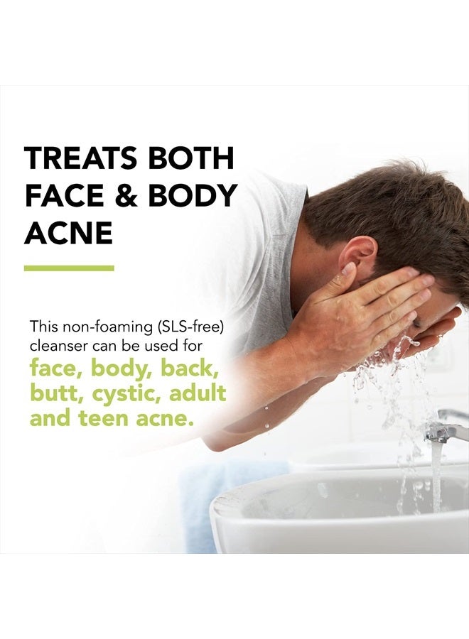 humane Maximum-Strength Acne Wash - 10% Benzoyl Peroxide Acne Treatment for Face, Skin, Butt, Back and Body - 8 Fl Oz - Dermatologist-Tested Non-Foaming Cleanser - Vegan, Cruelty-Free - Image 5