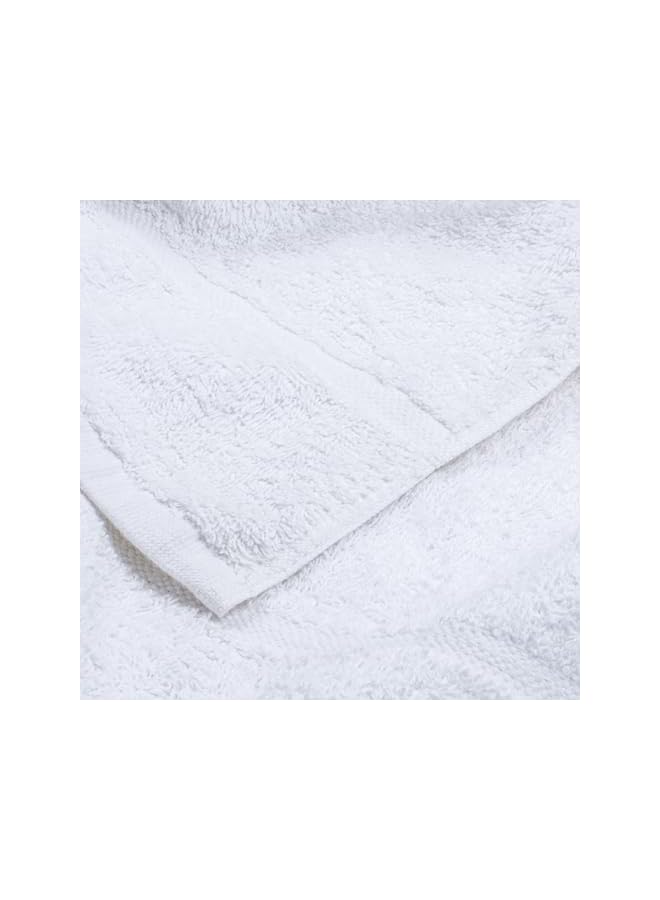 The Bros Pack of 6 Pieces Hand Towels with Border | Soft and Absorbent | Ideal for Home, Hotel, Salon & Spa Use (White, 50x90cm) - Image 2