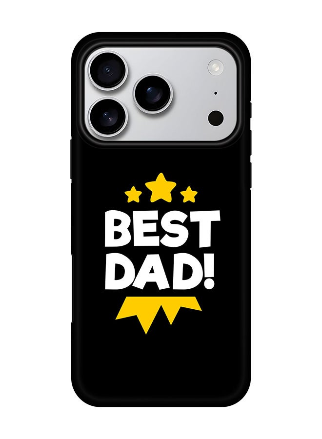 Stylizedd Tough Pro Magnetic Case for iPhone 17 Pro, Dual Layer hybrid PC + TPU Mobile Cover Matte - Best Dad Medal