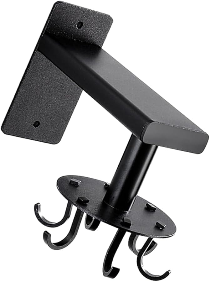 خطافات تعليق من الألومنيوم الأسود لتخزين المطبخ والحمام وتنظيم المساحة - Image 2