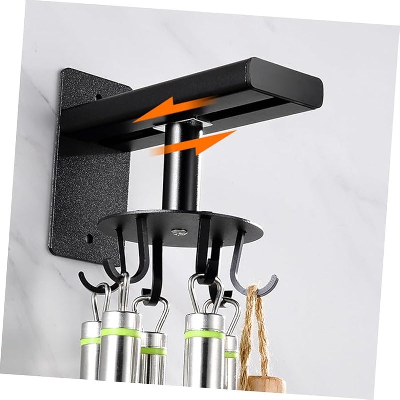 خطافات تعليق من الألومنيوم الأسود لتخزين المطبخ والحمام وتنظيم المساحة - Image 4