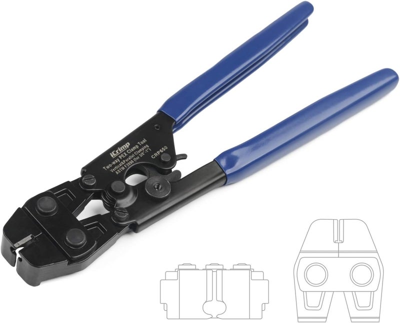 iCRIMP PEX Cinch Tool for Stainless Steel Clamp-Vertical & Parallel Clamping from 3/8-inch to 1-inch -CRP650 - Image 1